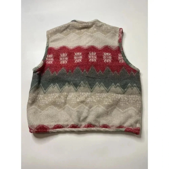 Vintage Cardigan Vest Size Medium Wool Blend Womens Knit Button Close SKOOZI - Picture 8 of 8